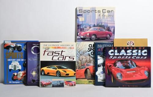 CLASSIC & SPORTS CARS: A collection of hardcover books concerned with classic and sports cars. 'SPORTS CARS' by GN Georgano