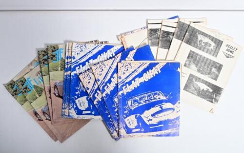 HEALEY HOWL/FLAT CHAT: A quantity of 'HEALEY HOWL' and 'FLAT CHAT' Owners' Club magazines. Year range of 1973 - 1975