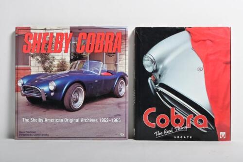 COBRA: Two hardcover Shelby Cobra books. 'SHELBY COBRA - The Shelby American Original Archives 1962-1965' by Dave Friedman