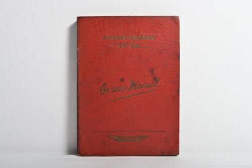AUSTIN HEALEY: An original September 1956 'AUSTIN-HEALEY 100 BN1 Service Manual', (Publication Part No. 97H997D)