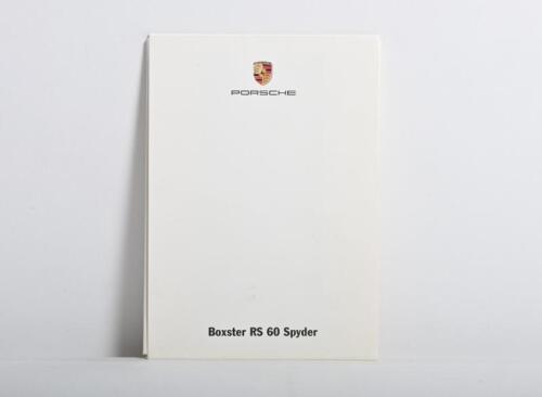 PORSCHE: A small folio of 6 postcards for the limited edition Boxster RS 60. In near mint condition.