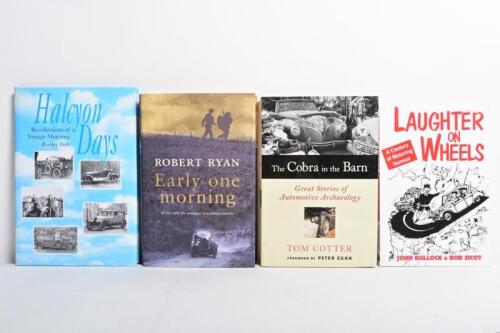 MOTORING: A group of four motoring story books. 'The Cobra in the Barn - GREAT STORIES OF AUTOMOTIVE ARCHAEOLOGY' hardcover book by Tom Cotter