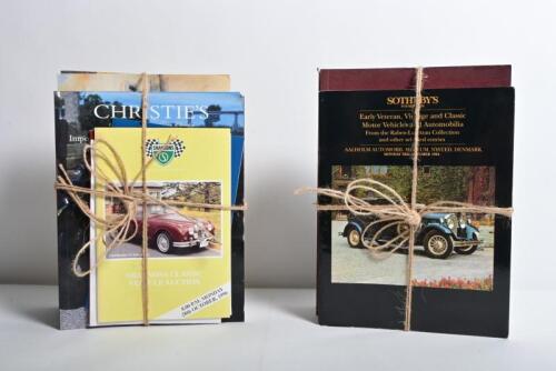 CAR AUCTIONS: A quantity of international motor car auction catalogues from the mid 1990's. Auction houses include CHRISTIES, SOTHEBY'S, SHANNONS (MORE PHOTOS ADDED)