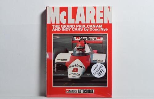 McLAREN: 'McLAREN - THE GRAND PRIX, CAN-AM AND INDY CARS by Doug Nye. Doug Nye signature