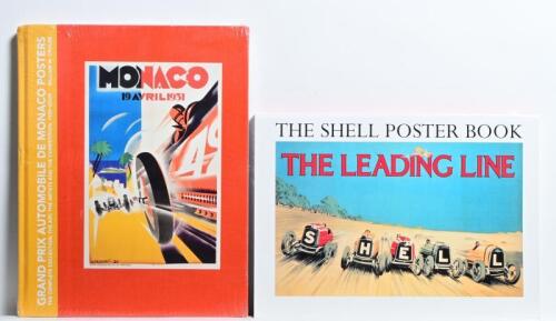MONACO/SHELL: Two books related to car theme posters. Monaco & Shell poster books
