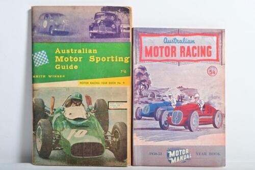 MOTOR MANUAL: Two Motor Manual Australian Motor Racing Year Book. First edition 'Australian MOTOR RACING, 1950-51 YEAR BOOK' & 'Australian Motor Sporting Guide, MOTOR RACING YEAR BOOK No.9' for 1963-64