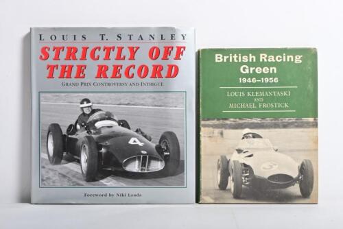 VINTAGE RACING: Two hardcover books detailing vintage racing. 'British Racing Green 1946-1956' hardcover book by Louis Klemantaski and Michael Frostick