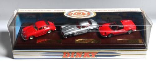 DINKY (MATCHBOX): A DINKY (Matchbox) CLASSIC SPORTS CARS SERIES (DY-902) set. Set with Porsche 356A Coupe 1958, Mercedes-Benz 300Sl Gullwing & Ferrari Dino 246 GTS 1973
