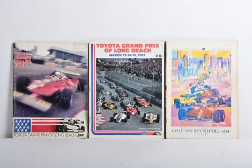 AMERICAN GRAND PRIX: Three 1980's American Grand Prix Official Programmes. Dallas & Long Beach Official Programmes