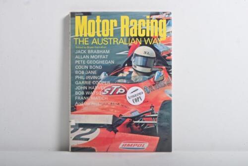 HARVEY: 'Motor Racing THE AUSTRALIAN WAY' edited by Bryan Hanrahan. Page 37 signed by John Harvey
