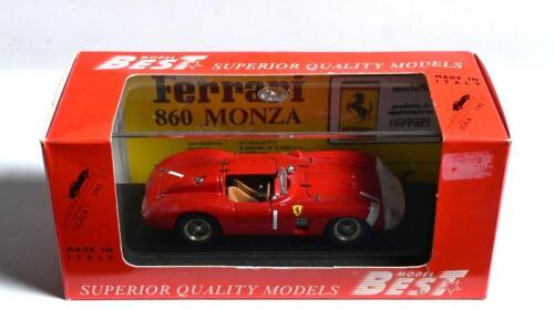 FERRARI: A MODEL BEST 1:43 scale Ferrari 860 MONZA as raced by Fangio/Castellotti at Nurburgring 1956 (9090)
