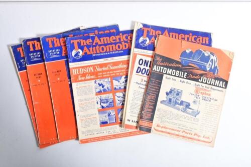 AUSTRALIAN/AMERICAN MAGAZINES: A group of Australian and American magazines. 'The American Automobile (Overseas Edition)' magazine, years 1938 - 1943. March 1952 issue of 'The Australian AUTOMOBILE Trade JOURNAL' magazine