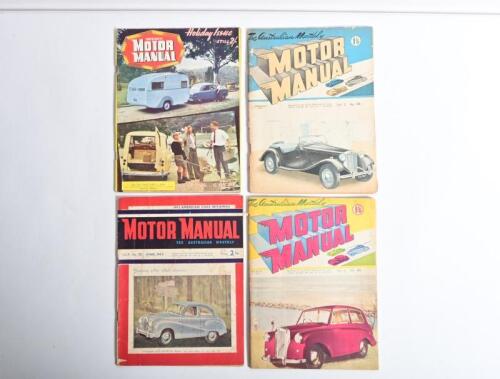 MOTOR MANUAL: Four issues of 'MOTOR MANUAL'. Year range of 1951 to 1956