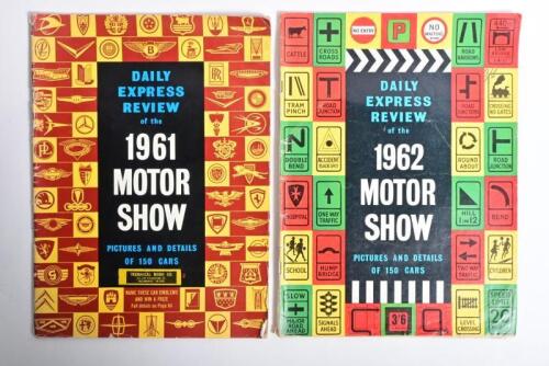 ENGLISH MOTOR SHOW: Two 1960's Daily Express Reviews of the Earls Court Motor Show. 1961 & 1962
