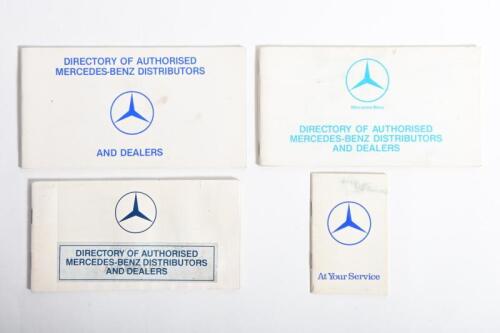 MERCEDES-BENZ: Four 1970/80s Mercedes-Benz Australian directories of authorised Mercedes-Benz distributors and dealers