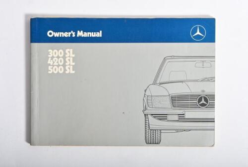 MERCEDES-BENZ: A 1987 Mercedes-Benz Owner Manual for 300SL, 420SL and 500SL
