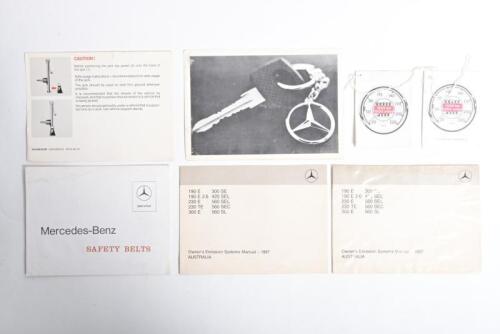 MERCEDES-BENZ: A 1987 Mercedes range of ephemera. Various Manuals