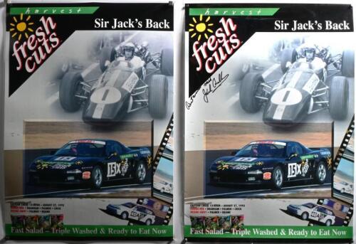 BRABHAM: Two 1995 Eastern Creek 12-HOUR 'Sir Jack's Back' promotional posters. Sir Jack Brabham signature