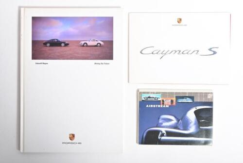 PORSCHE: Three Porsche related items. 2005 'Cayman S' model feature card set & 'AIRSTREAM' postcard set by Fotostudio