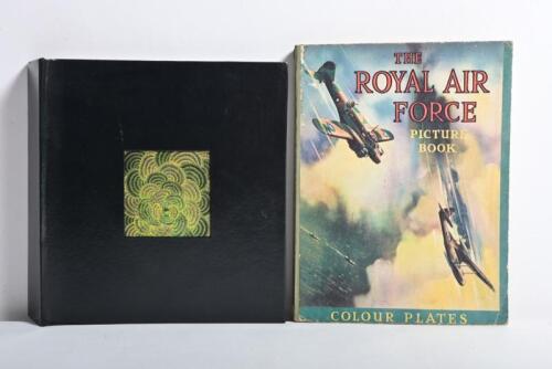 AEROPLANES: Two items related to aeroplanes/aircraft. Photo album with 'VALENTINE & SONS LTD' aircraft picture cards