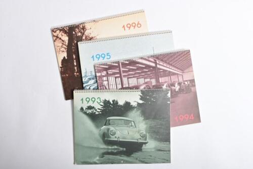 PORSCHE 356: Four small format Porsche 356 calendars from 1993 - 1996