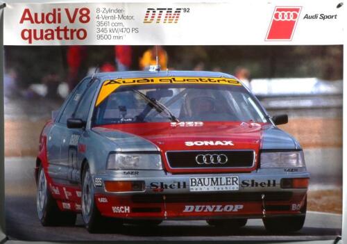 AUDI DTM: An Audi DTM '92 Audi Sport 'Audi V8 quattro' promotional poster