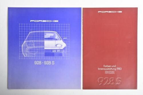 PORSCHE: Two Porsche 928 and 928 S items. 1980 Porsche '928 928 S' glossy brochure with separate technical data & 1983 '928 S' colour and interiors brochure