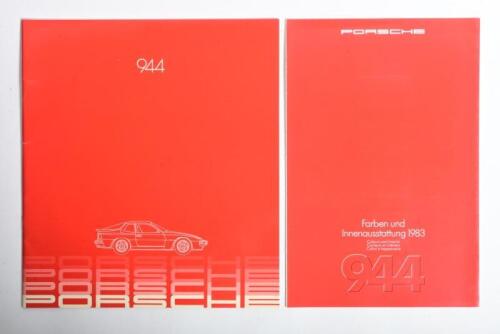 PORSCHE: Two 1980's Porsche 944 colour sales brochures. Porsche 944 brochure & 1983 '944' colours and interior guide