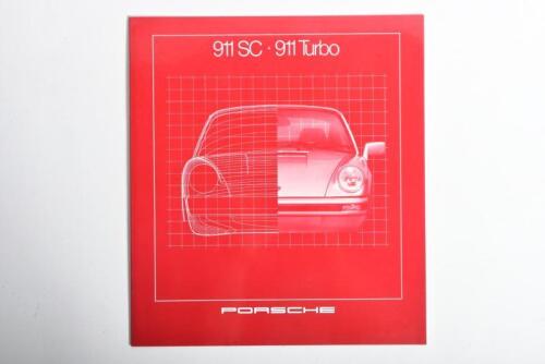 PORSCHE: A 1981 Porsche 911SC, 911 Turbo sales brochure. Separate Technical Data details