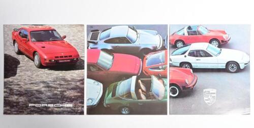 PORSCHE: Three brochures that discuss all Porsche models from the 1980's - 911, 924 & 928