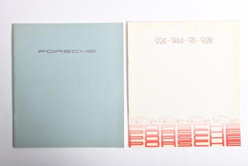 PORSCHE: Two PORSCHE model range sales brochure from 1981 & 1983. 911, 924, 944, 928 model details