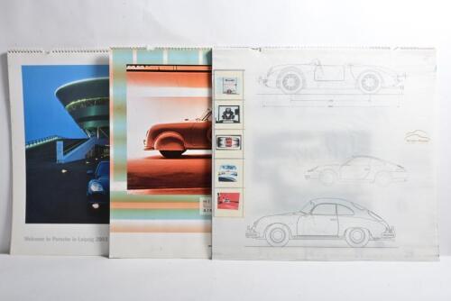 PORSCHE: Three modern Porsche calendars from 1998, 2000, 2003