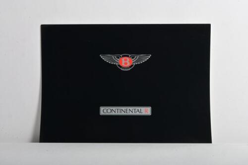 BENTLEY: 1991 Bentley Continental R sales brochure