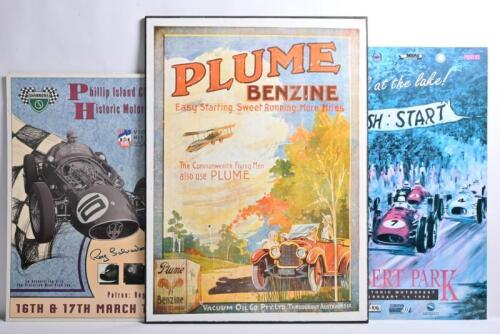 MOTOR RACING/MOTORING: A group of three promotional and advertising posters. Albert Park & Phillip Island Historic Racing Promotional Posters