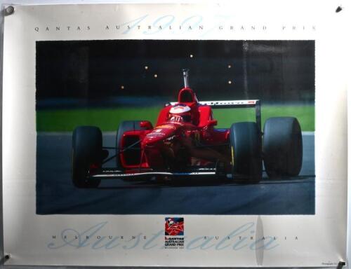 ALBERT PARK: A large advertising poster from 1997 Australian Grand Prix, Melbourne