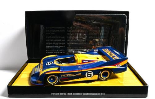 PORSCHE: A 1:18 scale Paul's Model Art/MINICHAMPS Porsche 917/30 as raced by Mark Donohue in the 1973 CanAm Championship. Numbered 0571/9,999