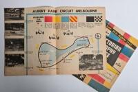 VICTORIAN TOURIST TROPHY: A set of Official Programmes as prepared by The Light Car Club of Australia, for the two day meet held at Albert Park, 1957 - 'FIRST DAY: 17th MARCH 1957 - VICTORIAN TOURIST TROPHY', 'SECOND DAY: 24th MARCH 1957' - 2