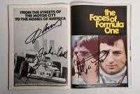 DETROIT GRAND PRIX: A 1982 Detroit Grand Prix Official Programme. Programme signed by numerous F1 drivers including Michele Alboreto, Elio de Angelis, Alain Prost, Keke Rosberg. CoA - 6