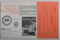 CHEVROLET: An original 1963 corvette owners guide - 4