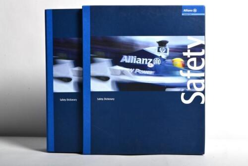 WILLIAMSF1: A Safety Dictionary Allianz Formula One (BMW Williams F1) folder. Details partnership details between Allianz and BMW F1