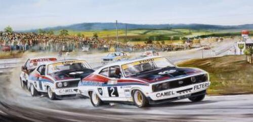 FORD: A limited edition print titled &lsquo;Ford Supremacy&rsquo; (signed by Bond and Hamilton)