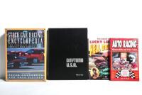 STOCK CAR RACING: Four publications relating to stock car racing. 'THE STOCK CAR RACING ENCYCLOPEDIA' hardcover book edited by Peter Golenbock and Greg Fielden