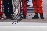 INDIANAPOLIS: A colour picture of former Indy 500 winners, (left to right) Kenny Brack, Al Unser Jr., Helio Castroneves, Arie Luyendyk and Buddy Lazier pose before practice for the IRL (Indy Racing League) IndyCar Series Indianapolis 500 on May 4, 2003 at - 3