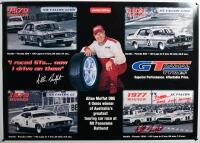 MOFFAT: A Limited Edition 'GT RADIAL TYRES' Allan Moffat commemorative poster featuring the 1970's Ford Falcon Bathurst victories as performed by Allan Moffat. Allan Moffat signature