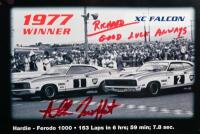 MOFFAT: A Limited Edition 'GT RADIAL TYRES' Allan Moffat commemorative poster featuring the 1970's Ford Falcon Bathurst victories as performed by Allan Moffat. Allan Moffat signature - 2