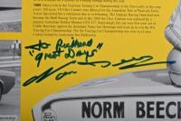 BEECHEY: A 'NORM BEECHEY - AUSTRALIAN TOURING CAR CHAMPION 1965 & 1970' print collage. Norm Beechey signature - 2