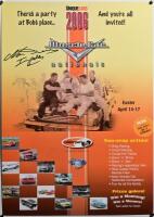 BEECHEY: A 2006 'Muscle Car nationals' poster with image of Norm Beechey sitting on bonnet of Chevrolet Impala. Poster signed by Norm Beechey