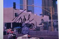 CHEEVER: Two pictures relating to Eddie Cheever JR. Promotional card & colour picture of Cheever racing a Arrows-Ford A11. Both items signed by Cheever - 2