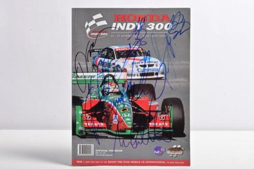 INDY: A 'HONDA INDY 300, 24 - 27 OCTOBER 2002, GOLD COAST AUSTRALIA' Official Program. Front cover signed by various Indy drivers including M.Andretti, C.Fittipaldi, P.Tracy, J.Vasser