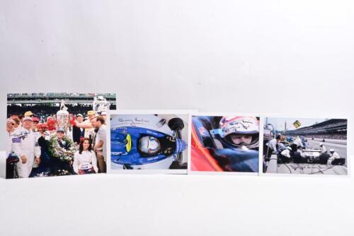 BUDDY LAZIER: A group of six colour pictures depicting Buddy Lazier in a IndyCar and winning the 1996 Indianapolis 500. Buddy Lazier signatures